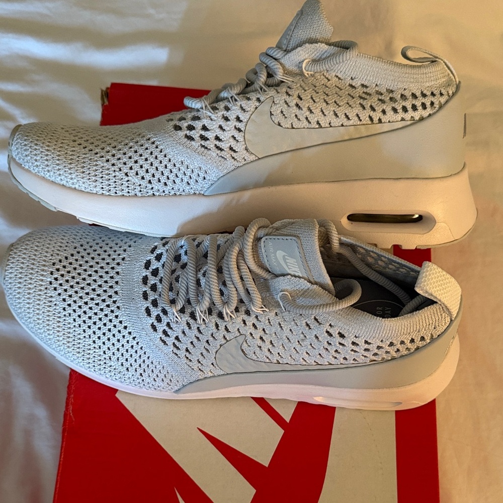 Nike Women’s Air Max Thea Ultra Light Gray Knit Sneakers